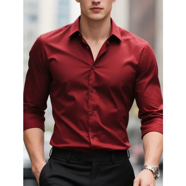 CAMISA MANGA LONGA CASUAL SLIM - Vestia