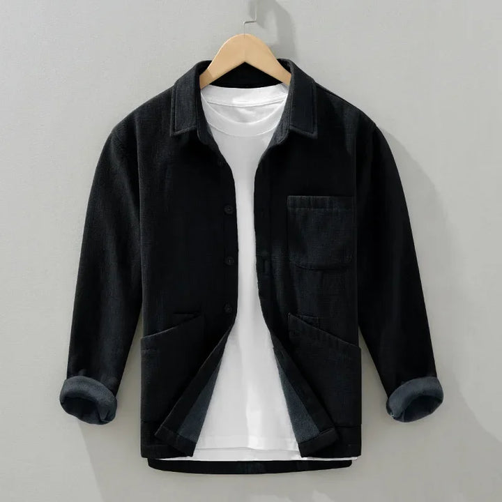 Camisa manga longa em linho e algodão Valron - Vestia