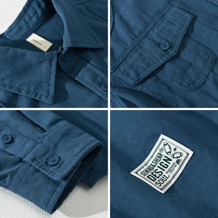 Camisa Cargo casual retrô Norlan - Vestia