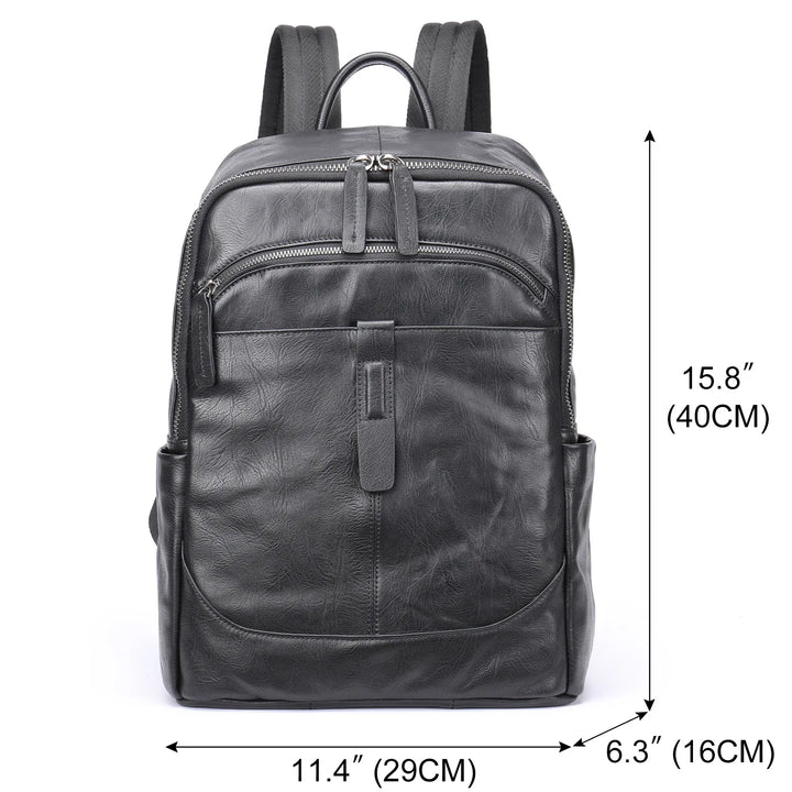 Mochila de Couro Genuíno para Notebook 14" Elmar - Vestia