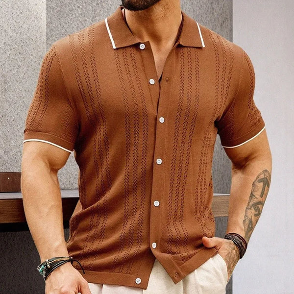 Polo masculina malha Sorien - Vestia