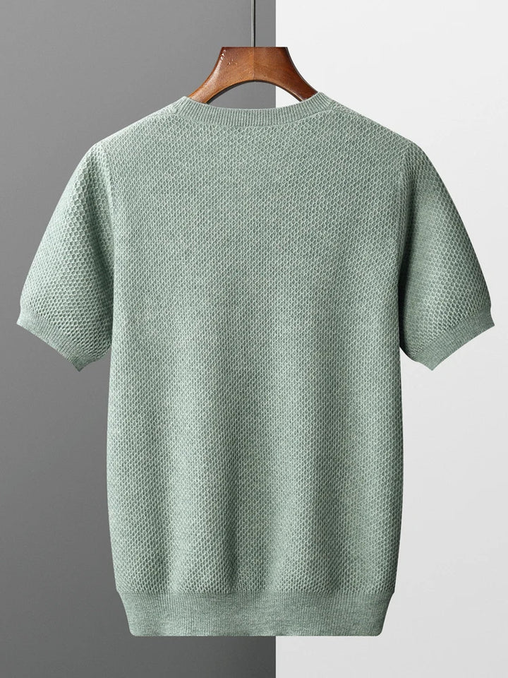 Camiseta em lã merino manga curta Cortain - Vestia