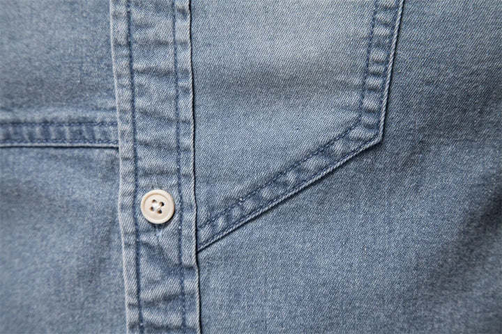 Camisa jeans masculina Slim Vestia - Vestia