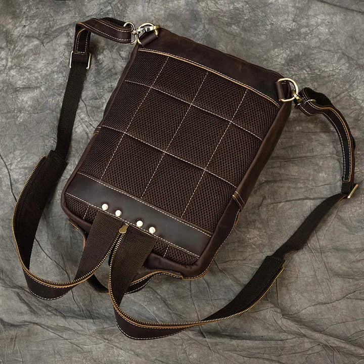 Mochila de Couro Genuíno 14" Noriel - Vestia