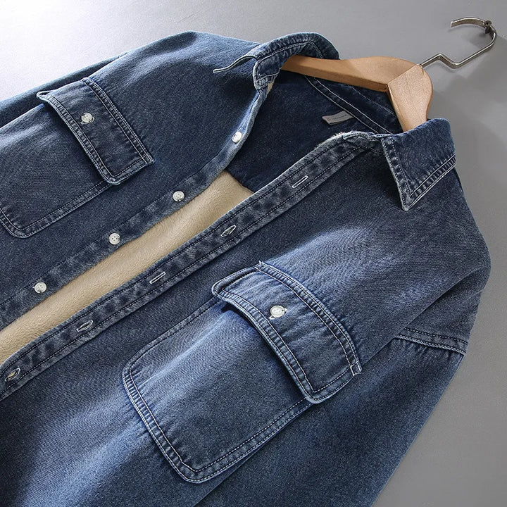 Camisa Jeans manga longa Almaren - Vestia