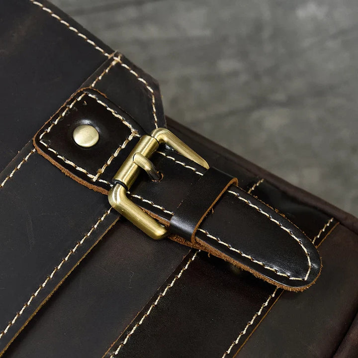 Mochila de Couro Genuíno 14" Noriel - Vestia