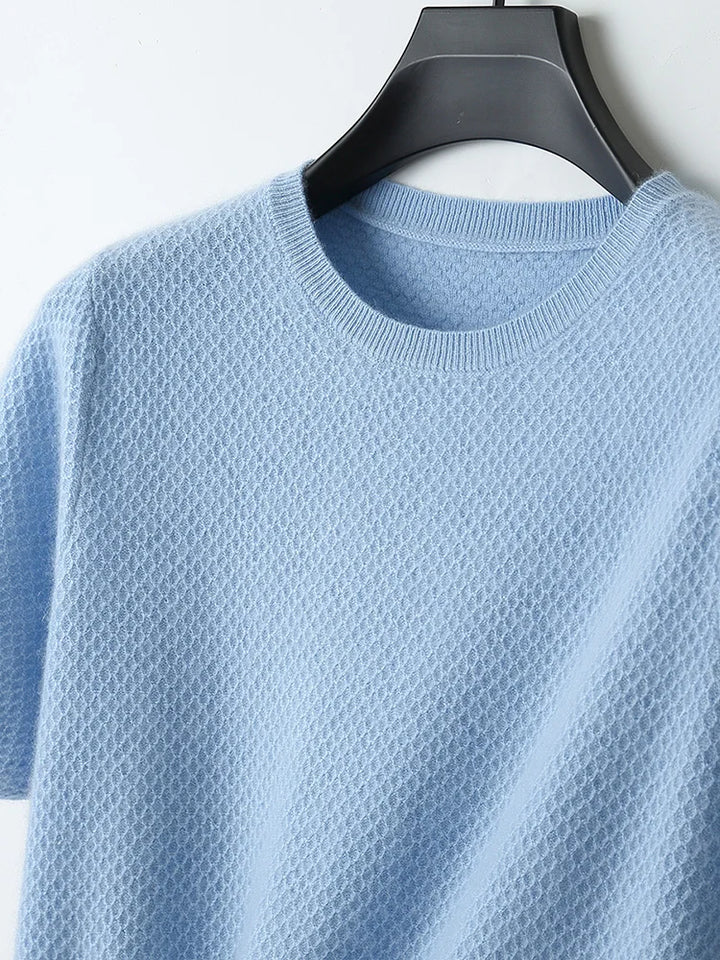 Camiseta em lã merino manga curta Cortain - Vestia