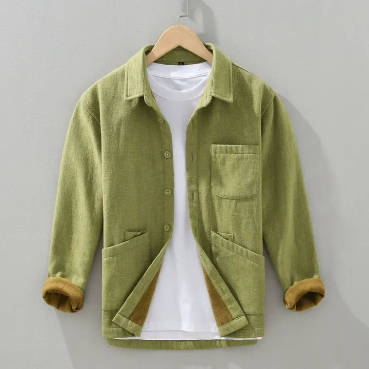 Camisa manga longa em linho e algodão Valron - Vestia