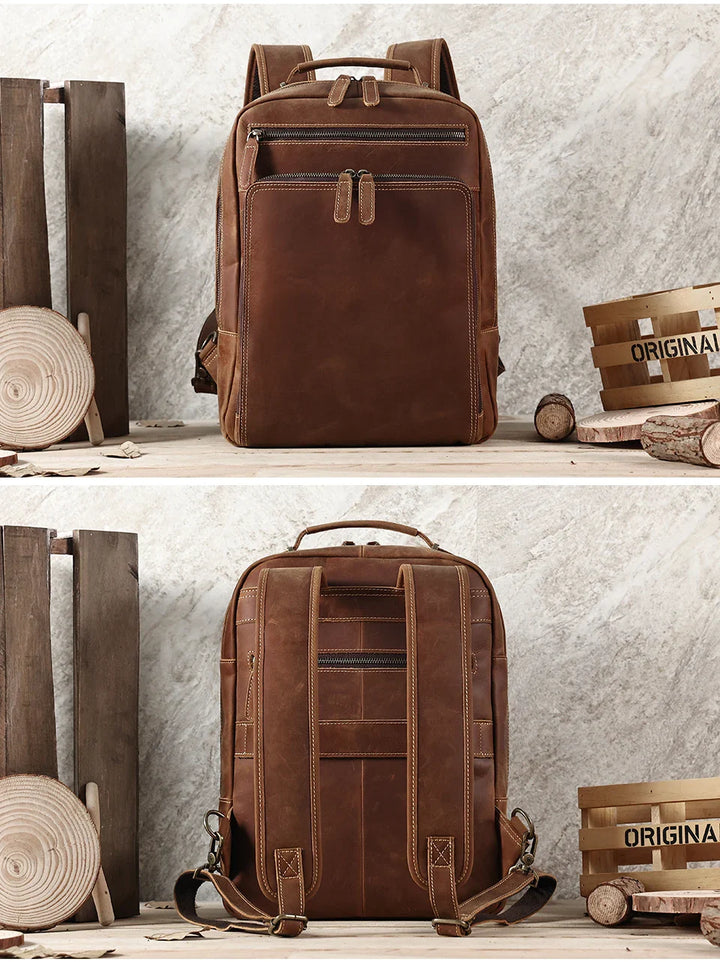 Mochila para Notebook 15,6" Couro Legitimo Navier - Vestia