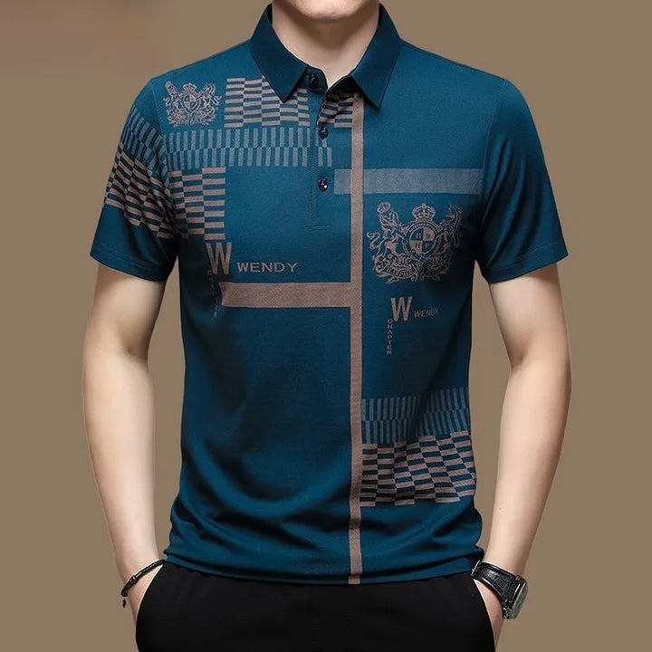 Camisa polo masculina Viaour manga curta - VESTIA