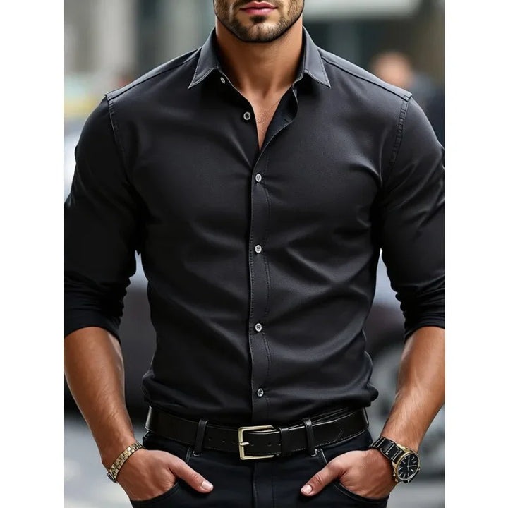 CAMISA MANGA LONGA CASUAL SLIM - Vestia
