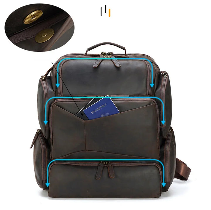 Mochila de Couro para Notebook 17" Torvian - Vestia