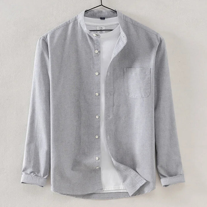 Camisa Masculina Oxford Manga Longa - Vestia