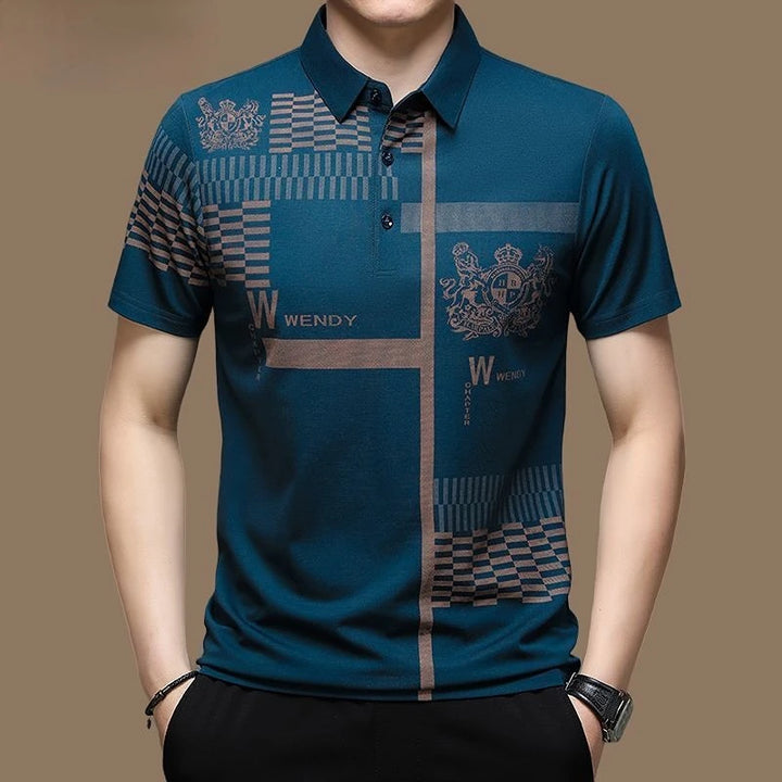 Camisa polo masculina Viaour manga curta - VESTIA