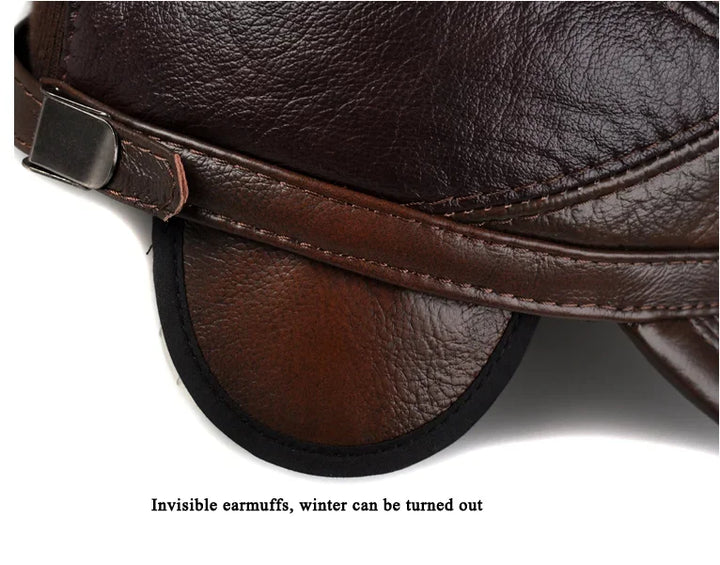 BONÉ AUTÊNTICO CASUAL EM COURO LOUREN - Vestia