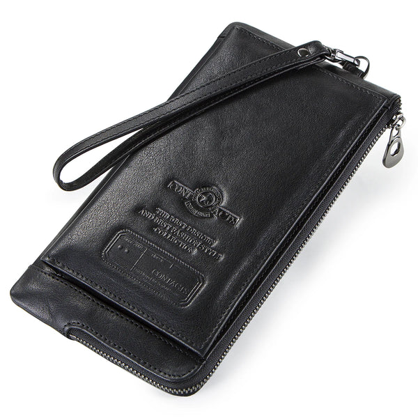 CARTEIRA LONGA DE COURO LEGÍTIMO LUXTINO