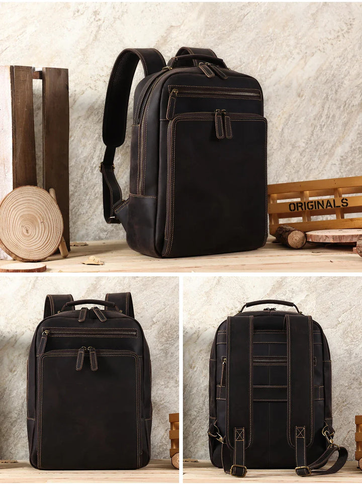 Mochila para Notebook 15,6" Couro Legitimo Navier - Vestia