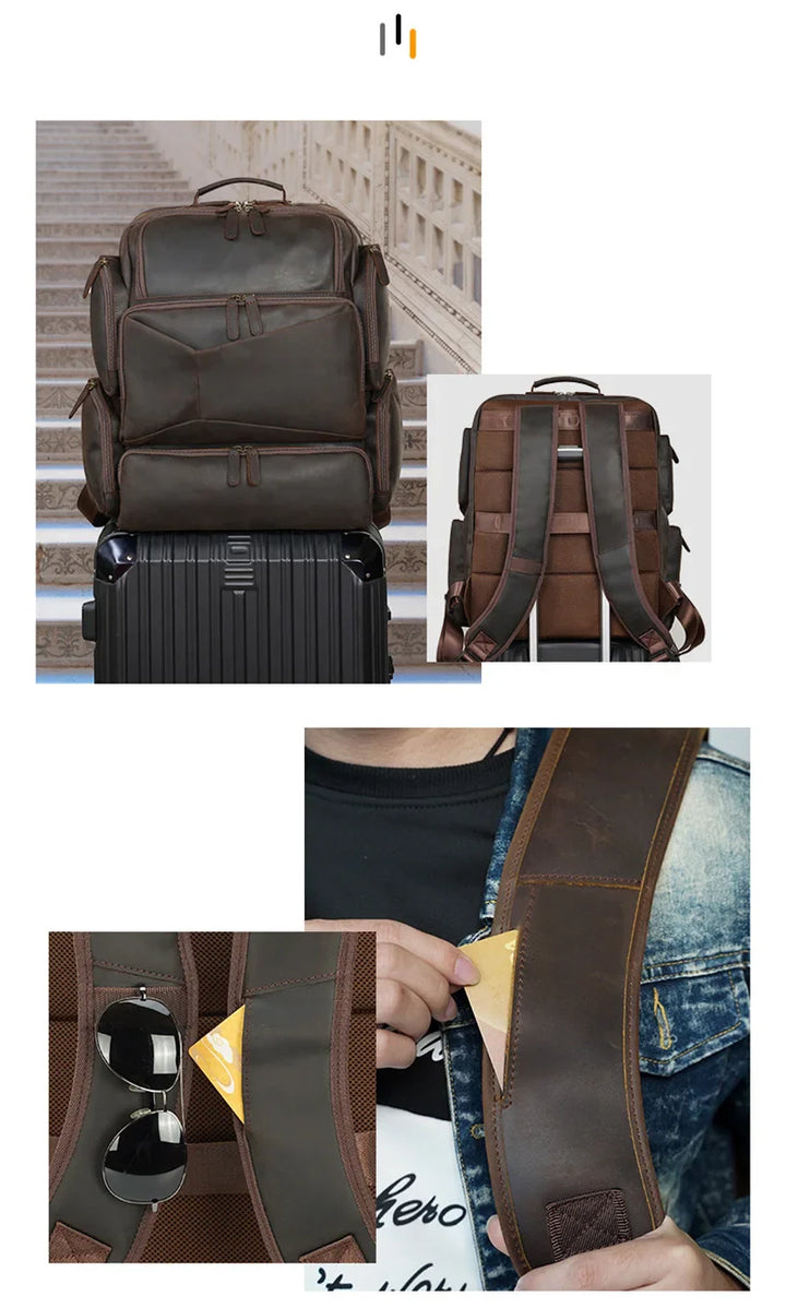 Mochila de Couro para Notebook 17" Torvian - Vestia