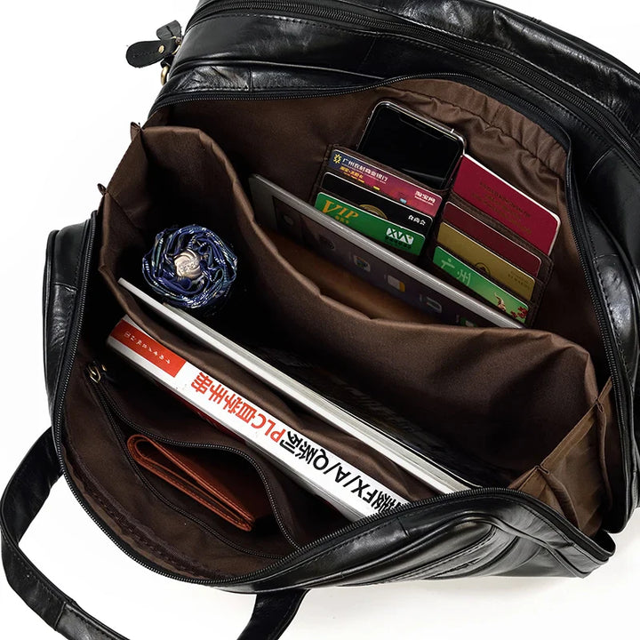 Maleta Executiva Couro Genuíno Black Bull - Vestia