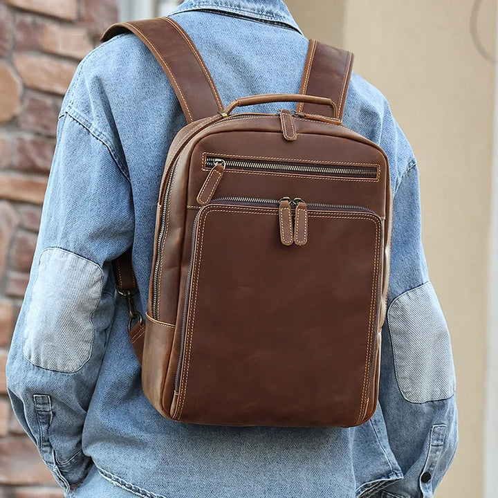 Mochila para Notebook 15,6" Couro Legitimo Navier - Vestia