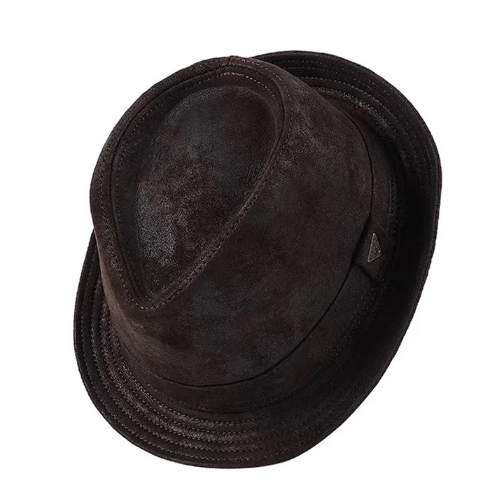 Chapeu em couro fedora Vestia - Vestia