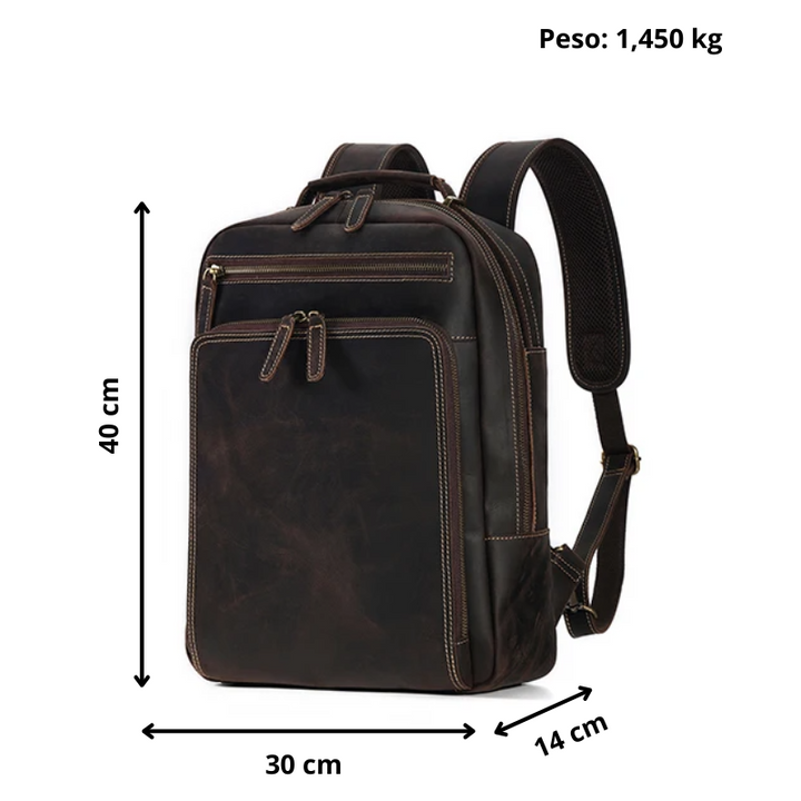 Mochila para Notebook 15,6" Couro Legitimo Navier - Vestia