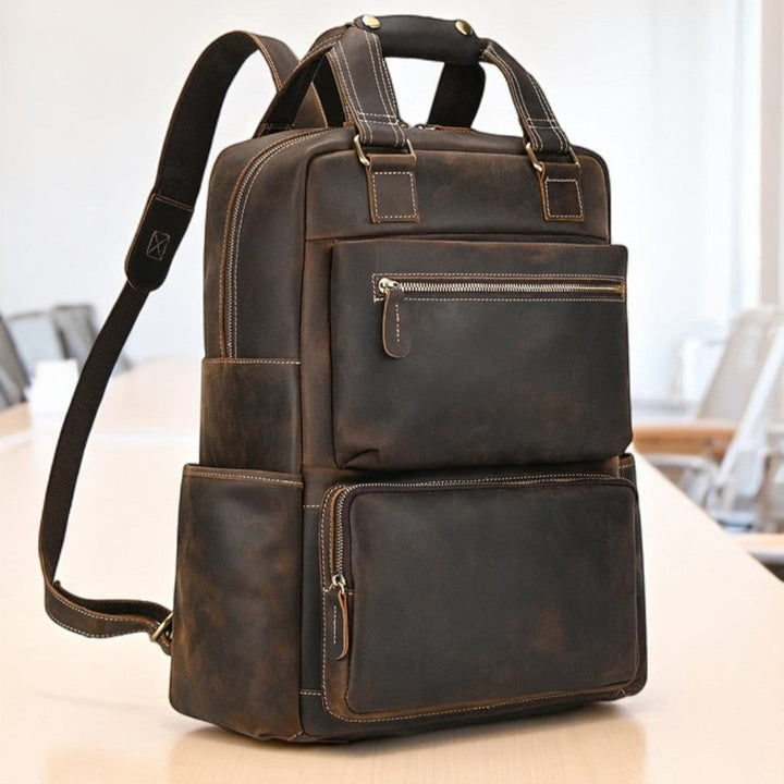 Mochila para Notebook 15,6" em Couro Legítimo Belric - Vestia