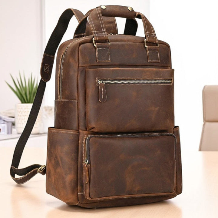 Mochila para Notebook 15,6" em Couro Legítimo Belric - Vestia